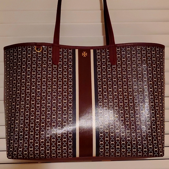 NWOT Tory Burch Large Gemini Link Tote Bag in Redstone